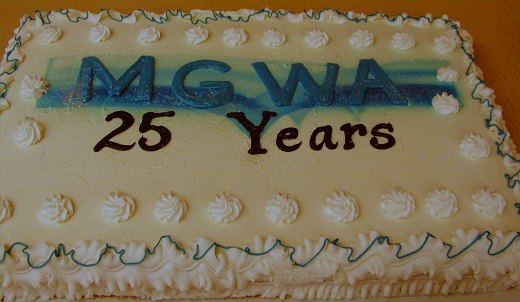 MGWA 25 year anniversary cake