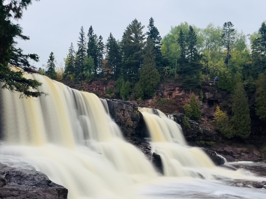 Photograph of a waterfall.
